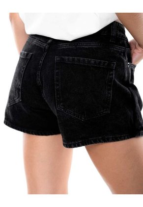 Falda Shorts En Black Denim Color Blue