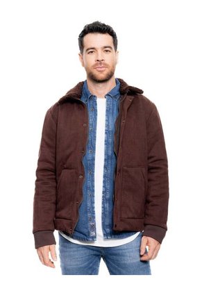 Chaqueta Trucker Con Cuello Ovejero Color Blue