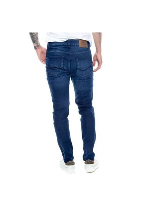 Slim Fit Jeans Eco Recycle Tono Oscuro Color Blue