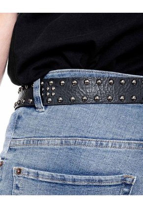 Correa Cuero Con Taches Color Blue