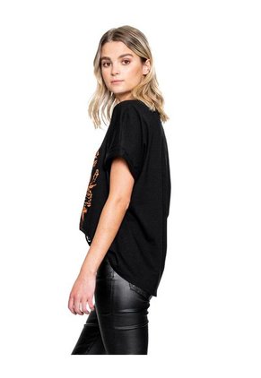 Camiseta Cuello Redondo Con Estampado En Frente Color Blue