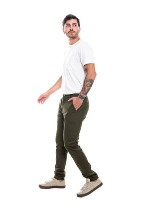 Pantalón En Dril 5 Bolsillos Color Blue