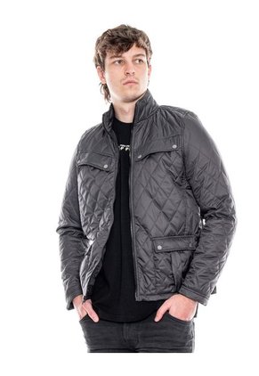 Chaqueta Acolchada Con Bolsillos Delanteros Color Blue