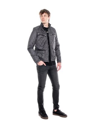 Chaqueta Acolchada Con Bolsillos Delanteros Color Blue