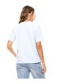 Camiseta Oversized Con Estampado En Frente Color Blue de Color Blue