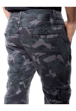 Pantalón Cargo Camuflado Color Blue