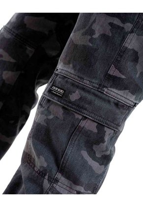 Pantalón Cargo Camuflado Color Blue