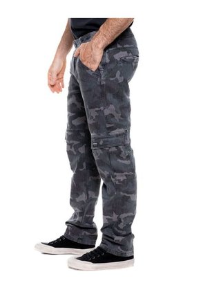 Pantalón Cargo Camuflado Color Blue