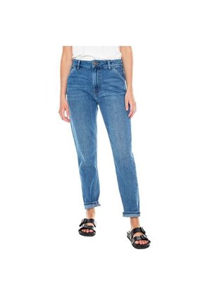 High Waist Skinny Jeans Tono Medio Color Blue