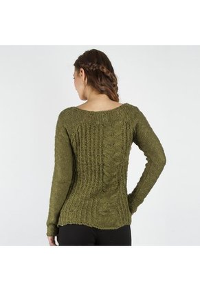 Sweater Color Siete Verde Jungla