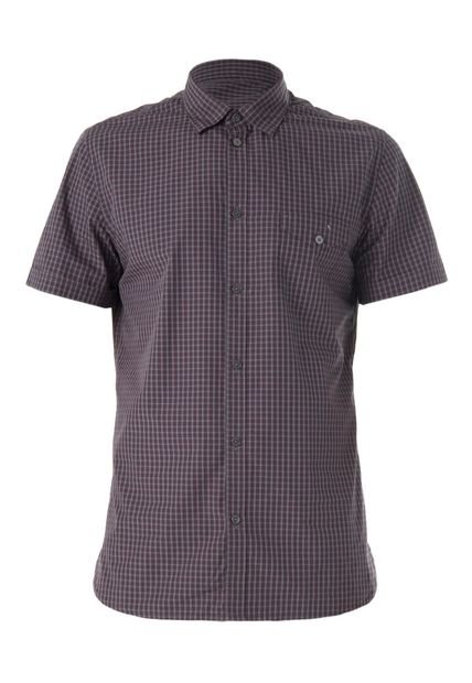 Camisa Color Siete Gris-Rojo