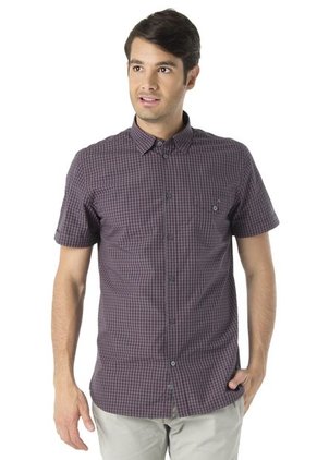 Camisa Color Siete Gris-Rojo