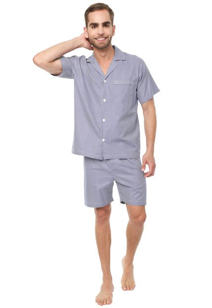 Pijama Azul-Blanco COLORE
