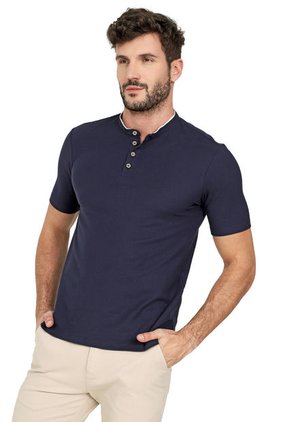 Polo Azul-Blanco COLORE