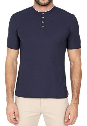 Polo Azul-Blanco COLORE