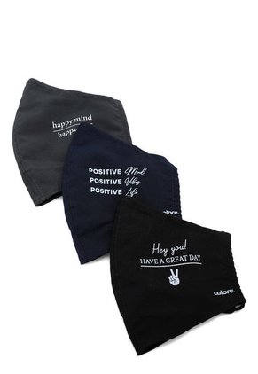 Tapabocas X3 Azul-Negro-Gris COLORE