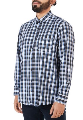 Camisa Negro-Blanco-Azul COLORE