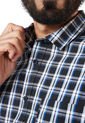 Camisa Negro-Blanco-Azul COLORE de COLORE