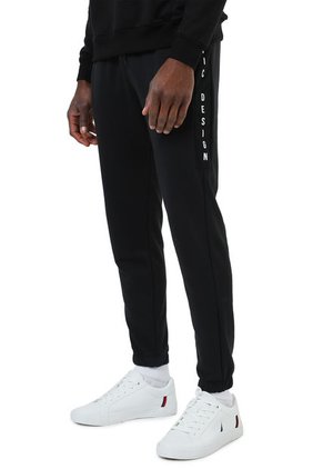 Pantalón Sudadera Negro-Blanco COLORE