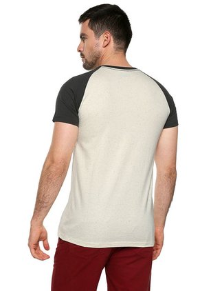 Camiseta Beige-Negro COLORE