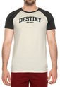 Camiseta Beige-Negro COLORE de COLORE