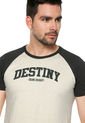 Camiseta Beige-Negro COLORE de COLORE