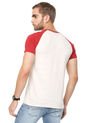 Camiseta Blanco Hueso-Rojo COLORE de COLORE