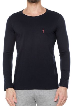 Camiseta Manga Larga Azul Oscuro COLORE