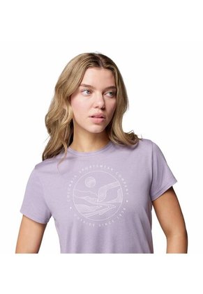 Camiseta Mujer Columbia SLOAN RIDGE GRAPHIC Purpura Columbia