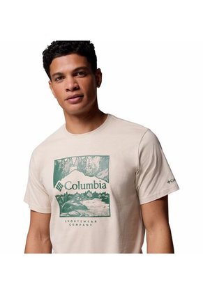 Camiseta Hombre Columbia CSC SEASONAL LOGO TE Gris Claro Columbia