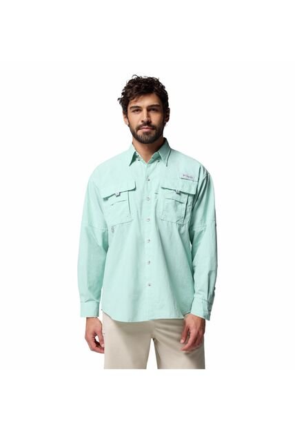 Camisa Hombre Columbia BAHAMA II L/S SHIRT Verde Columbia