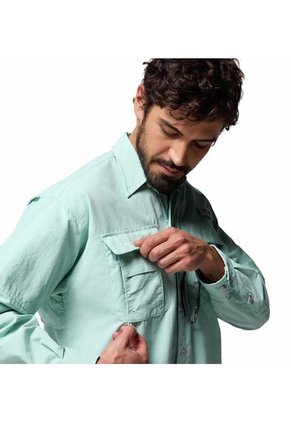 Camisa Hombre Columbia BAHAMA II L/S SHIRT Verde Columbia