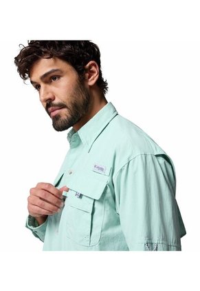 Camisa Hombre Columbia BAHAMA II L/S SHIRT Verde Columbia