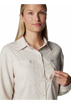 Camisa Mujer Columbia SILVER RIDGE UTILITY Gris Claro Columbia