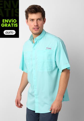 Camisa Columbia Tamiami II Aguamarina Columbia