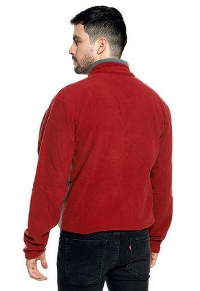 Buzo Vinotinto-Gris Columbia Half Zip Fleece