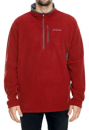Buzo Vinotinto-Gris Columbia Half Zip Fleece