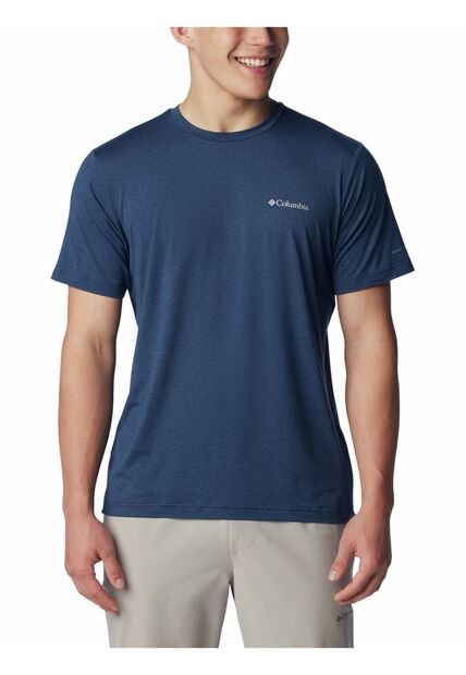 Camiseta Hombre Columbia TECH TRAIL CREW NECK Azul Columbia