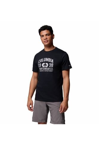 Camiseta Hombre Columbia CSC SEASONAL LOGO TE Negro Columbia Columbia