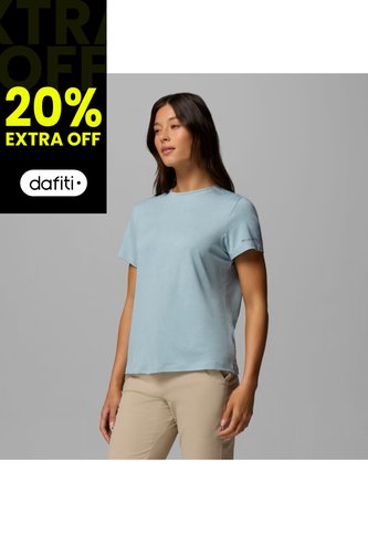 Camiseta Mujer Columbia Parsons Point Logo Gris Columbia Columbia