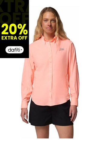Camisa Mujer Columbia Tamiami Ii Ls Shirt Rosado Columbia Columbia
