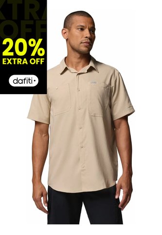 Camisa Hombre Columbia Silver Ridge Ii Ss Caqui Columbia Columbia