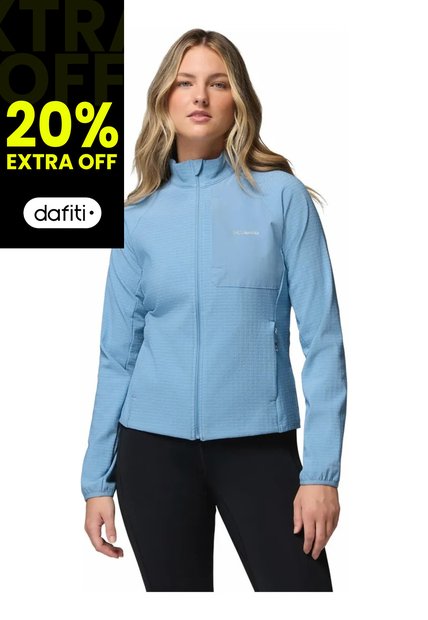 Buzo Mujer Columbia Superior Summit Grid Gris Columbia