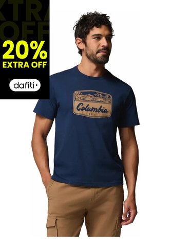 Camiseta Hombre Columbia Seasonal Graphic T Azul Columbia Columbia