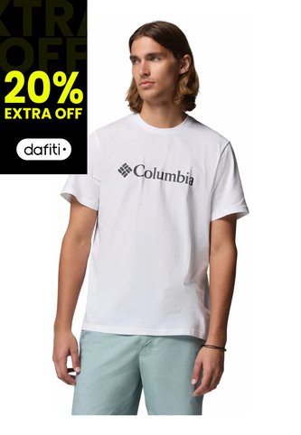 Camiseta Hombre Columbia Csc Basic Logo Tee Blanco Columbia Columbia
