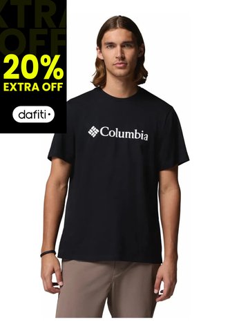 Camiseta Hombre Columbia Csc Basic Logo Tee Negro Columbia Columbia