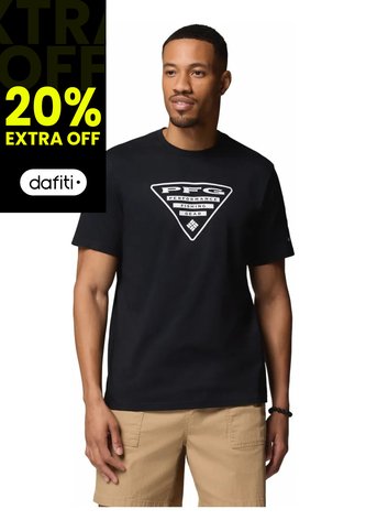 Camiseta Hombre Columbia Pfg Shield Ss Negro Columbia Columbia