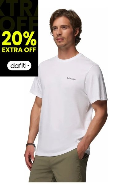 Camiseta Hombre Columbia CSC LOGO BACK TEE Blanco Columbia