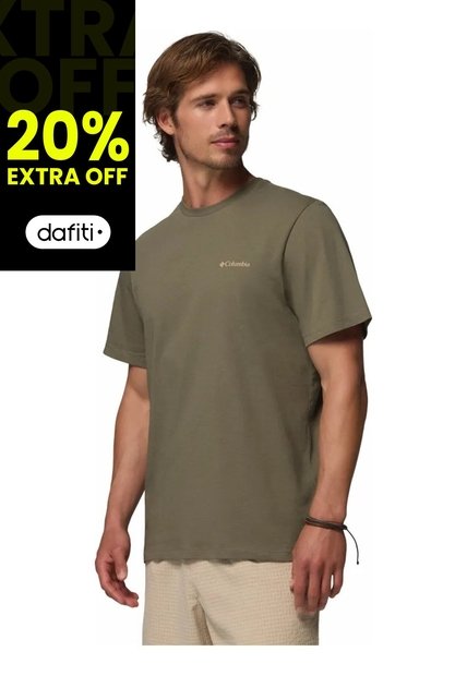 Camiseta Hombre Columbia CSC LOGO BACK TEE Verde Columbia