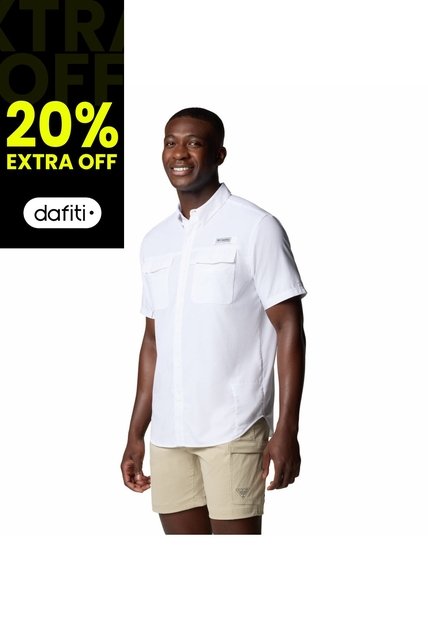 Camisa Hombre Columbia BLOOD AND GUTS V SS Blanco Columbia